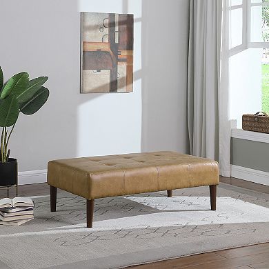 HomePop Classic Tufted Long Bench