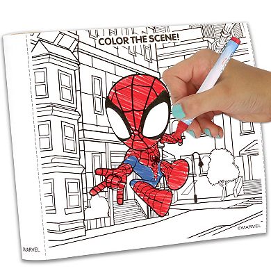Spider-Man Color & Sticker Activity and Crayon Case