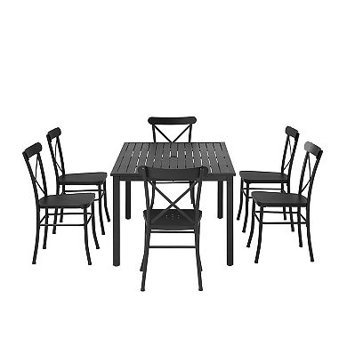 Crosley Astrid Patio Dining Table & Chair 7-piece Set