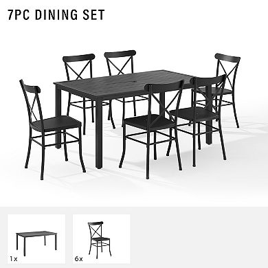 Crosley Astrid Patio Dining Table & Chair 7-piece Set