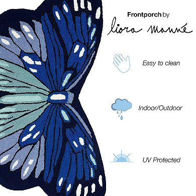 Liora Manne Frontporch Monarch Indoor Outdoor Rug