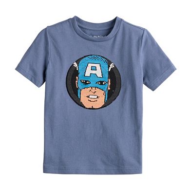 Boys 4-12 Jumping Beans® Marvel Captain America Flippable Sequins Graphic Tee
