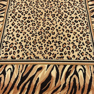 Unique Loom Cheetah Wildlife Rug