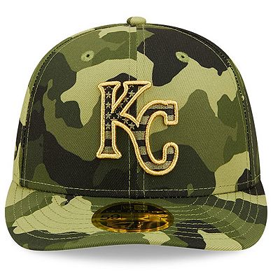 Men's New Era Camo Kansas City Royals 2022 Armed Forces Day On-Field Low Profile 59FIFTY