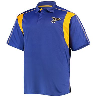 Men's Blue St. Louis Blues Big & Tall Birdseye Polo