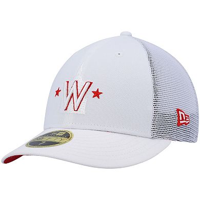 Men's New Era White Washington Nationals 2022 Batting Practice Low Profile 59FIFTY Fitted Hat