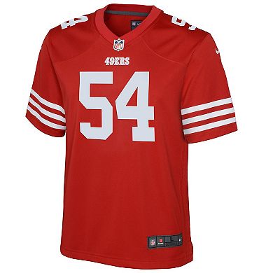 Youth Nike Fred Warner Scarlet San Francisco 49ers Game Jersey