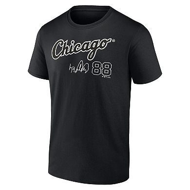 Men's Fanatics Branded Luis Robert Black Chicago White Sox Player Name & Number T-Shirt