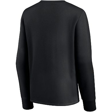 Women's Fanatics Branded Black New Orleans Saints Ultimate Style Pullover Sweatshirt