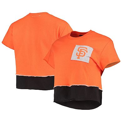Women's Refried Apparel Orange San Francisco Giants Cropped T-Shirt