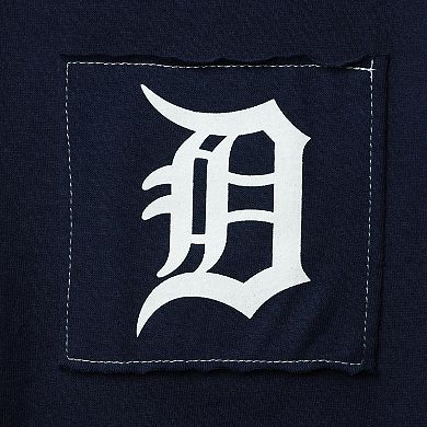 Women's Refried Apparel Navy Detroit Tigers Cropped T-Shirt
