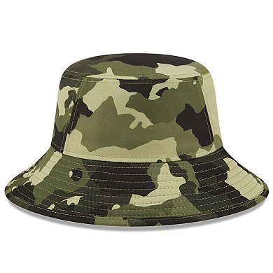 Men's New Era Camo Oakland Athletics 2022 Armed Forces Day Bucket Hat