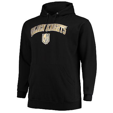 Men's Black Vegas Golden Knights Big & Tall Fleece Pullover Hoodie