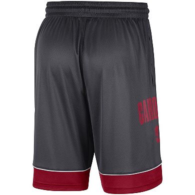 Men's Nike Charcoal/Crimson Stanford Cardinal Fast Break Shorts