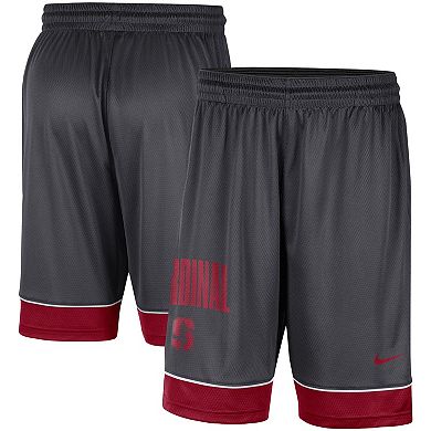 Men's Nike Charcoal/Crimson Stanford Cardinal Fast Break Shorts