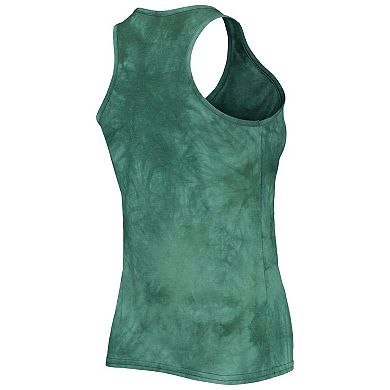 Women's Concepts Sport Green Michigan State Spartans Billboard Tie-Dye Tank Top & Shorts Set