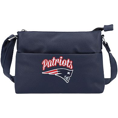 Women's FOCO New England Patriots Logo Script Crossbody Handbag
