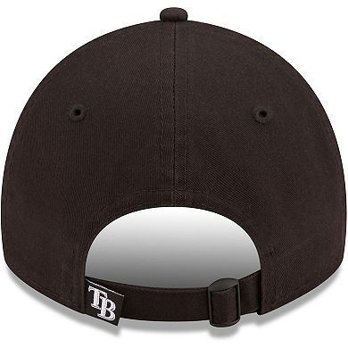 Men's New Era Tampa Bay Rays Black On Black Core Classic 2.0 9TWENTY Adjustable Hat