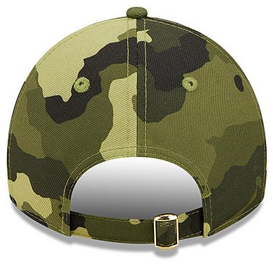 Men's New Era Camo Miami Marlins 2022 Armed Forces Day 9TWENTY Adjustable Hat