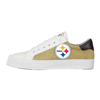 Women's FOCO Pittsburgh Steelers Glitter Sneakers