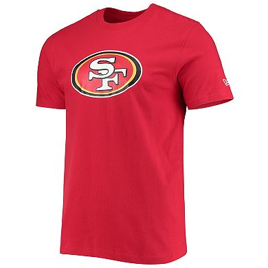 Men's New Era Scarlet San Francisco 49ers Patch Up Collection Super Bowl XXIX T-Shirt