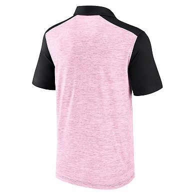 Men's Fanatics Branded Pink/Black Inter Miami CF Clutch Space-Dye Polo