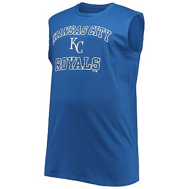 Men's Royal Kansas City Royals Big & Tall Jersey Muscle Tank Top