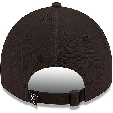 Men's New Era San Diego Padres Black On Black Core Classic 2.0 9TWENTY Adjustable Hat