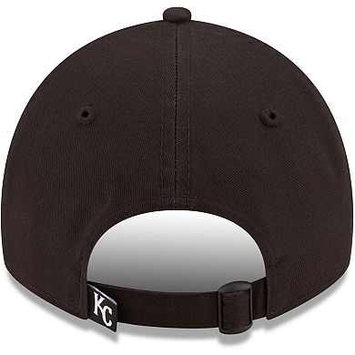 Men's New Era Kansas City Royals Black On Black Core Classic 2.0 9TWENTY Adjustable Hat