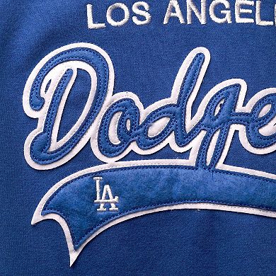 Women's Soft as a Grape Royal Los Angeles Dodgers Plus Size Side Split Pullover Hoodie