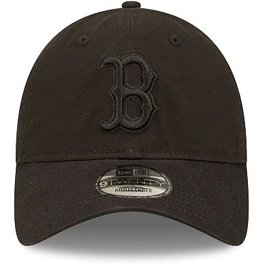 Men's New Era Boston Red Sox Black On Black Core Classic 2.0 9TWENTY Adjustable Hat