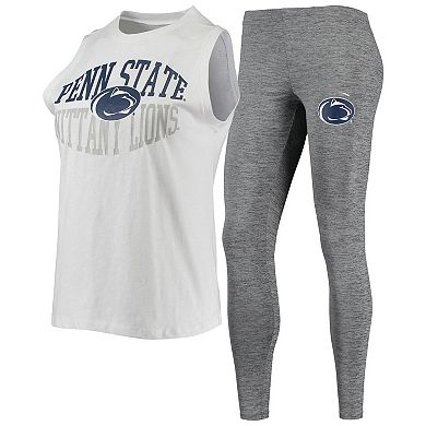 Women's Concepts Sport Charcoal/White Penn State Nittany Lions Tank Top & Leggings Sleep Set