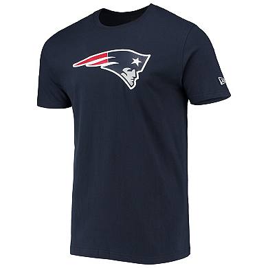 Men's New Era Navy New England Patriots Patch Up Collection Super Bowl XXXVI T-Shirt