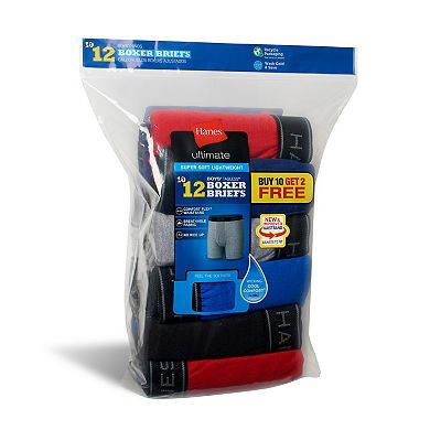 Boys Hanes Ultimate® 10-Pack + 2 Bonus Boxer Briefs