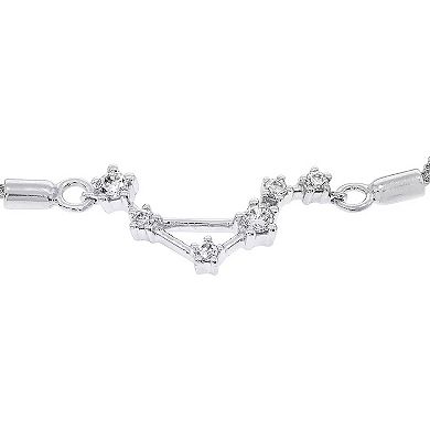Irena Park Sterling Silver 1/5 Carat T.W. Diamond Zodiac Adjustable Bracelet