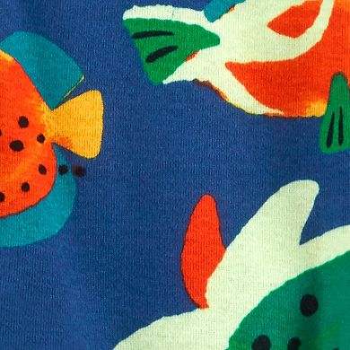 Baby Boy Carter's Sea Creatures One-Piece Footed Pajamas