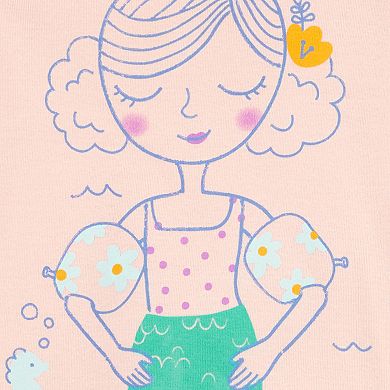 Baby Girl Carter's 4-Piece Mermaid Snug Fit Cotton Pajama Set