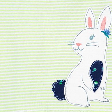 Baby Girl Carter's 4-Piece Bunny & Floral Pajama Set