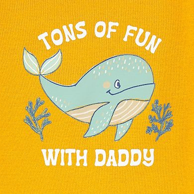Baby Carter's Whale "Ton's Of Fun With Daddy" Bodysuit