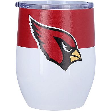 Arizona Cardinals 16oz. Logo Colorblock Stainless Steel Curved Tumbler