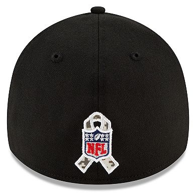Men's New Era Black/Camo Dallas Cowboys 2021 Salute To Service 39THIRTY Flex Hat