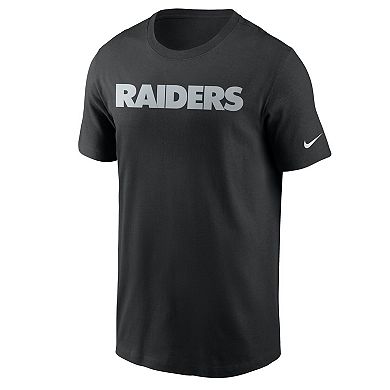 Men's Nike Black Las Vegas Raiders Team Wordmark T-Shirt