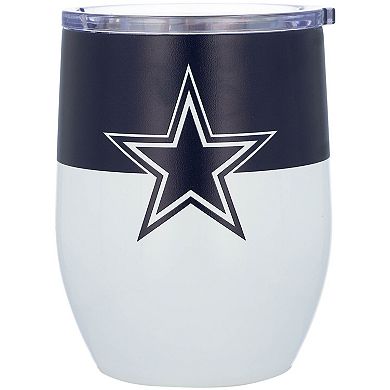 Dallas Cowboys 16oz. Colorblock Stainless Steel Curved Tumbler