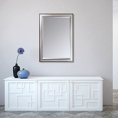 La Pastiche Silver Finish Framed Wall Mirror
