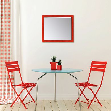 La Pastiche Red Stiletto Framed Wall Mirror