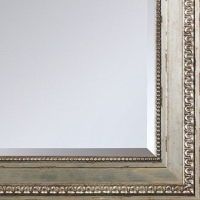 La Pastiche Versailles Silver Finish King Framed Wall Mirror