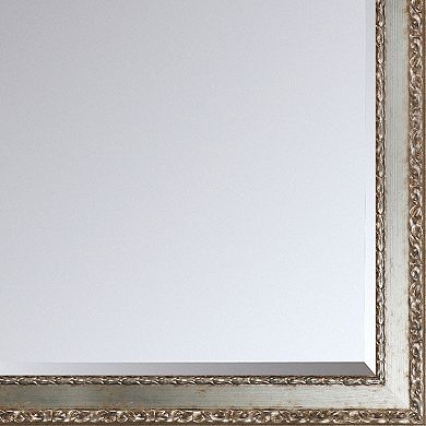 La Pastiche Versailles Silver Finish Salon Framed Wall Mirror