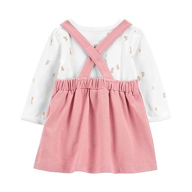 Baby Girl Carter's 2-Piece Bunny Bodysuit & Jumper Set