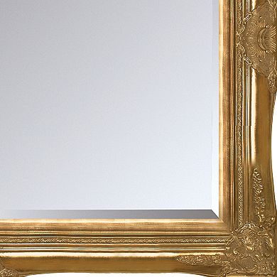 La Pastiche Victorian Gold Finish Framed Wall Mirror