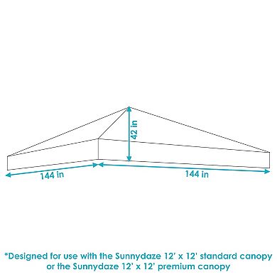 Sunnydaze 12 x 12 ft Standard 150D Oxford Fabric Pop-Up Canopy Shade - Red